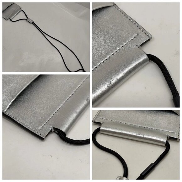 Valentino Garavani Shoulder Bag Silver Leather 300-061225 - Picture 7 of 13